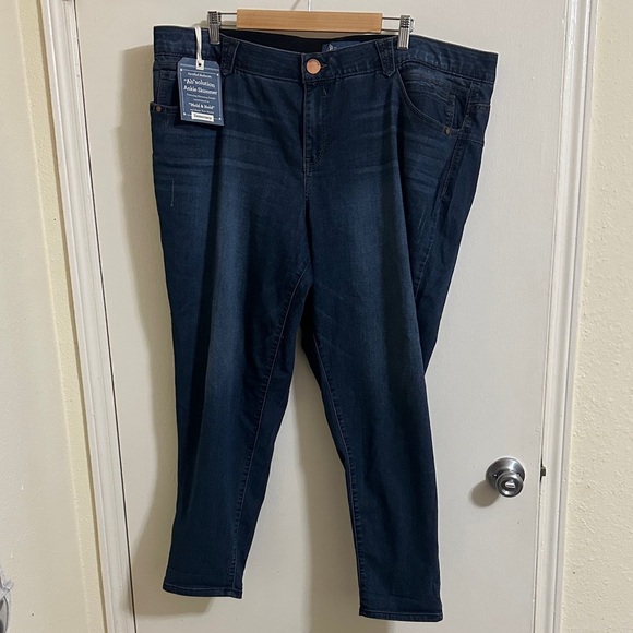 NWT Democracy Ab Solution Core Essential Ankle Jeans 24W - Picture 1 of 8